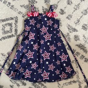 Size 6 red white and blue stars dress